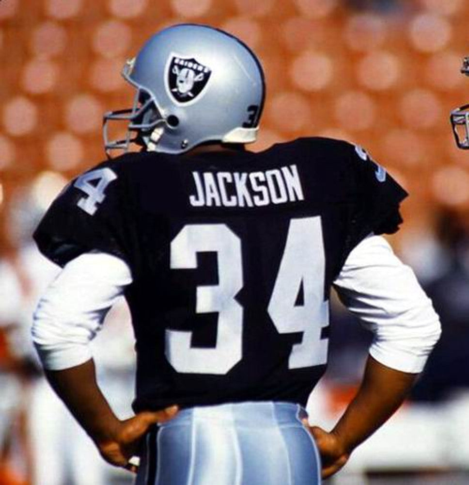 Bo Jackson Los Angeles Raiders 1987 Home Throwback Nfl Football Jersey jersey front view
