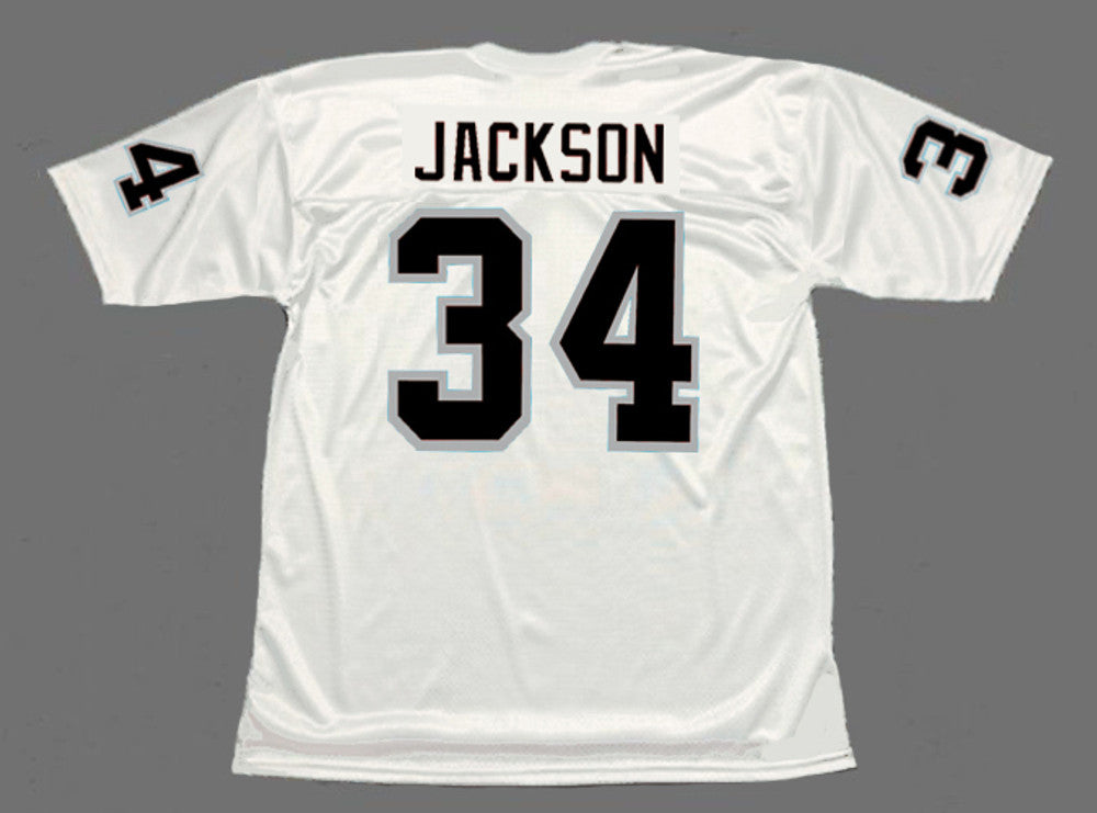 Bo Jackson Los Angeles Raiders 1987 Away Nfl Football Throwback Jersey jersey front view