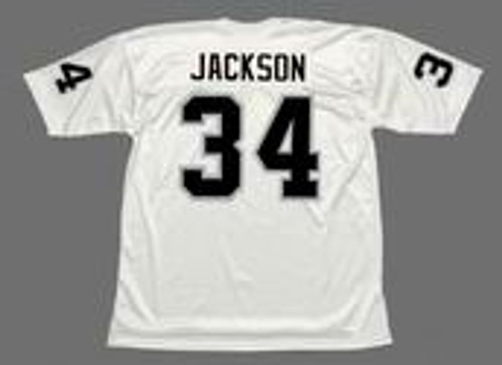 Bo Jackson Los Angeles Raiders 1987 Away Nfl Football Throwback Jersey jersey front view