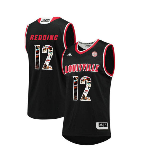 Louisville Cardinals 12 Jacob Redding College Basketball Jersey Black 8243 | Stitched Jersey RTJS 3505