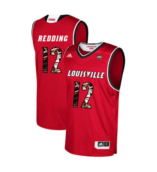 Louisville Cardinals 12 Jacob Redding College Basketball Jersey Red 8245 | Stitched Jersey RTJS 3503