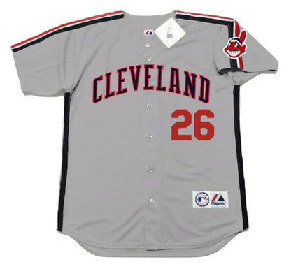 Cleveland Indians Brook Jacoby MLB jersey front view