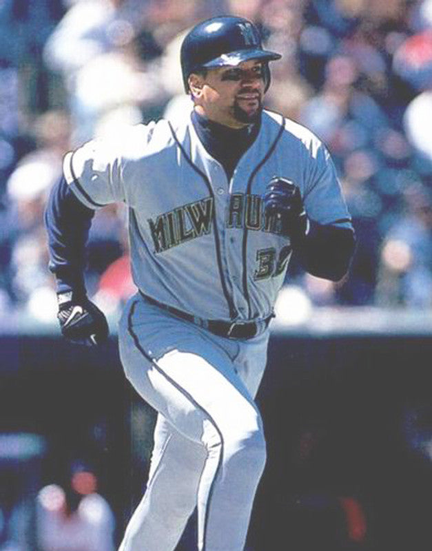 Milwaukee Brewers John Jaha MLB jersey front view
