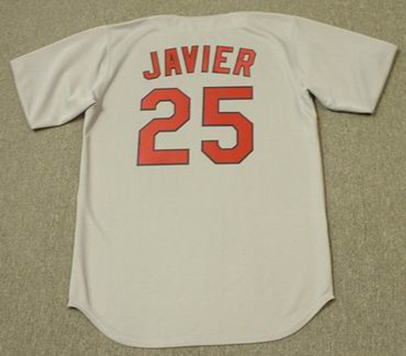 Julian Javier St Louis Cardinals 1967 Cooperstown Throwback Away Stitched Jersey jersey front view