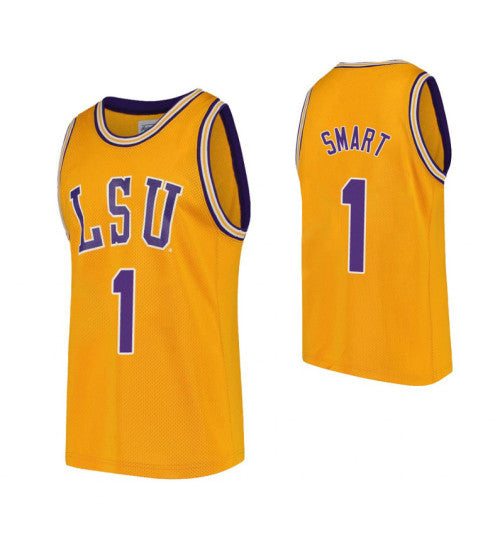 Lsu Tigers 1 Javonte Smart Gold College Basketball Jersey | Stitched Jersey RTJS 3345