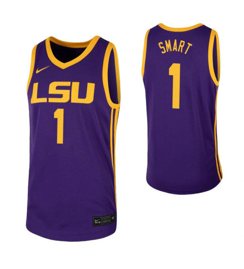 Lsu Tigers 1 Javonte Smart Purple College Basketball Jersey stitched retro jersey