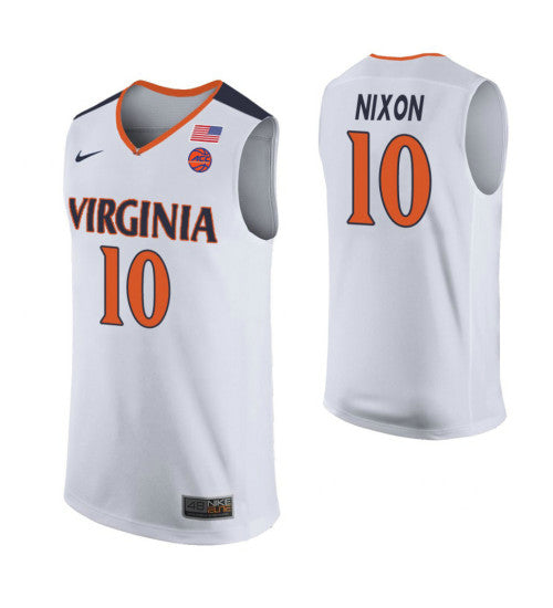 Virginia Cavaliers 10 Jayden Nixon White College Basketball Jersey 5504 | Stitched Jersey RTJS 6244