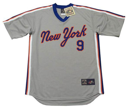 GJ NYM 1987 Cooperstown Away Baseball Stitched Jersey, Vintage Baseball Jersey, Retro Sewn Jersey