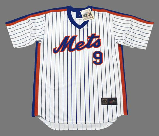 GJ NYM 1987 Cooperstown Home Baseball Stitched Jersey, Vintage Baseball Jersey, Retro Sewn Jersey