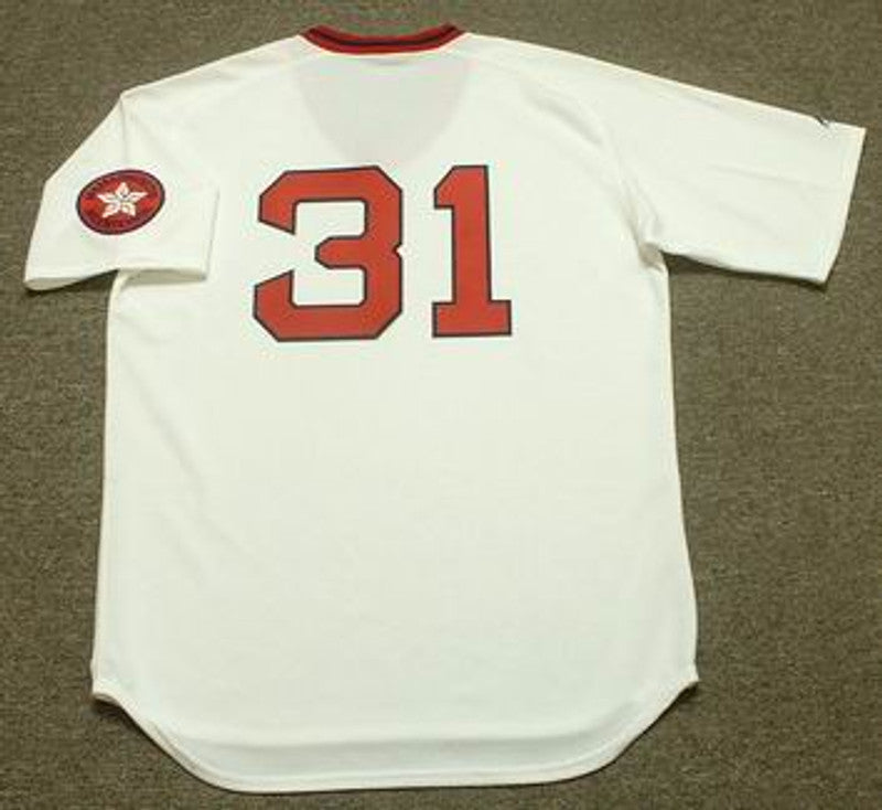 Boston Red Sox Ferguson Jenkins 1970s Cooperstown MLB jersey front view