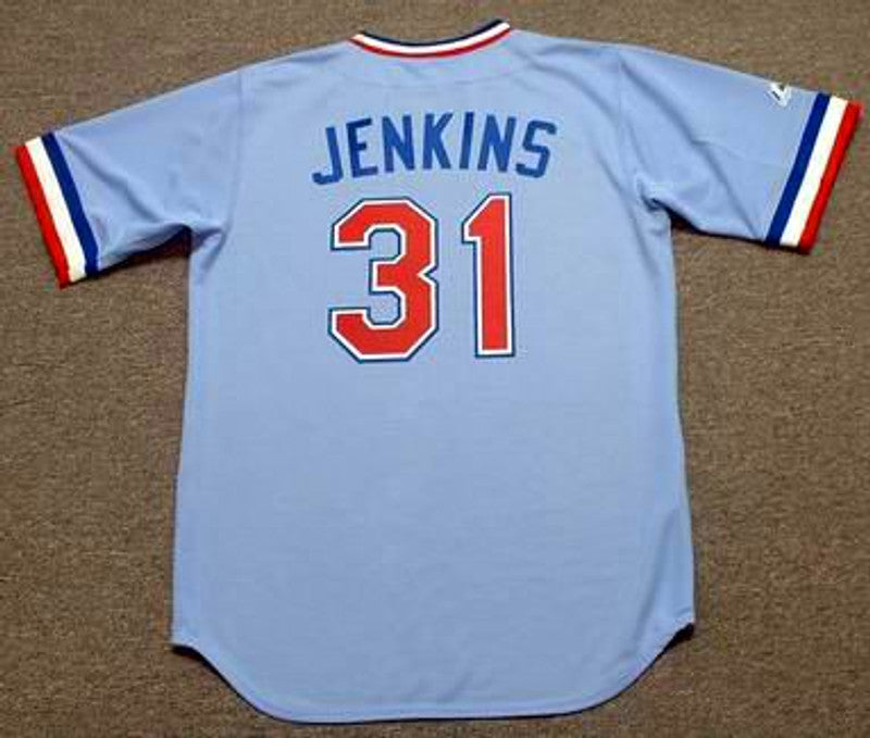 Texas Rangers Ferguson Jenkins Cooperstown MLB jersey front view