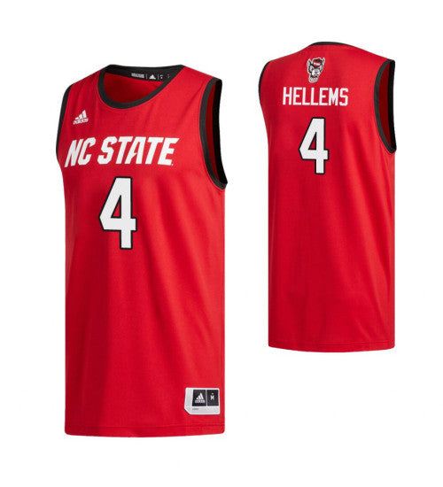 NC State Wolfpack #4 Jericole Hellems Red College Basketball Jersey stitched college jersey