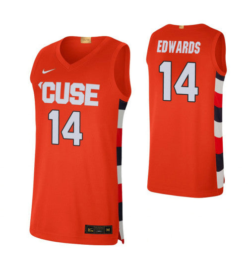 Syracuse Orange 14 Jesse Edwards Orange College Basketball Jersey | Stitched Jersey RTJS 7117