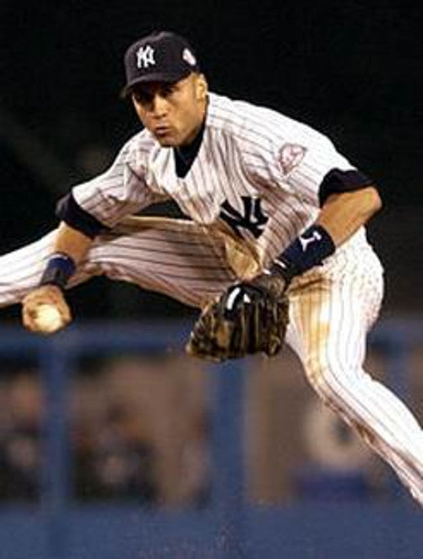 New York Yankees Derek Jeter Cooperstown MLB jersey front view