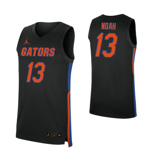 Joakim Noah College Basketball Jersey Black Florida Gators stitched retro jersey