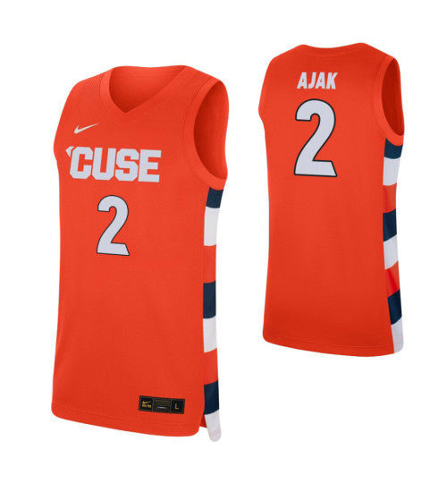 John Bol Ajak College Basketball Jersey Orange Syracuse Orange stitched retro jersey