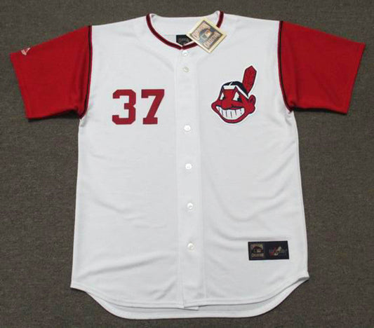 Cleveland Indians Tommy John Cooperstown MLB jersey front view
