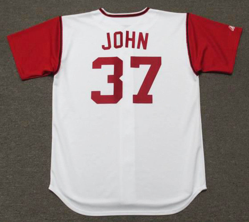 Cleveland Indians Tommy John Cooperstown MLB jersey front view