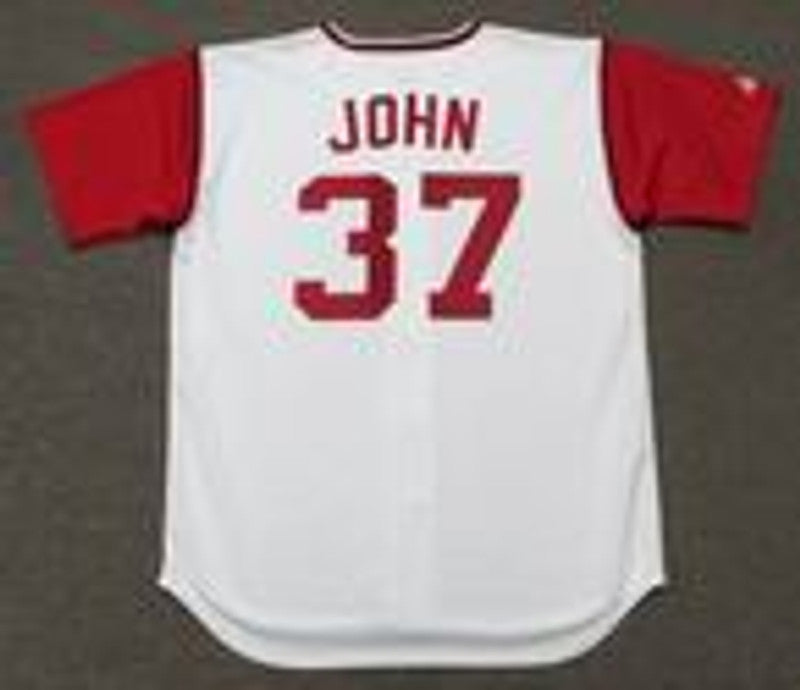 Cleveland Indians Tommy John Cooperstown MLB jersey front view