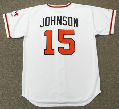 Baltimore Orioles Davey Johnson Cooperstown MLB jersey front view