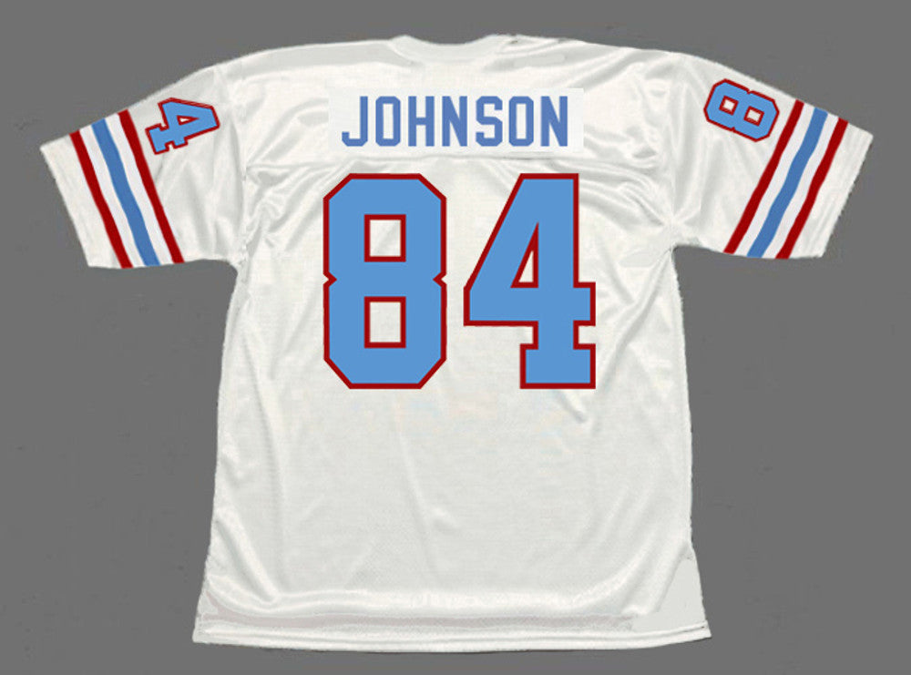 Houston Oilers Billy Shoes Johnson NFL jersey front view