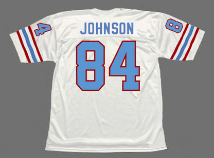 Houston Oilers Billy Shoes Johnson NFL jersey front view