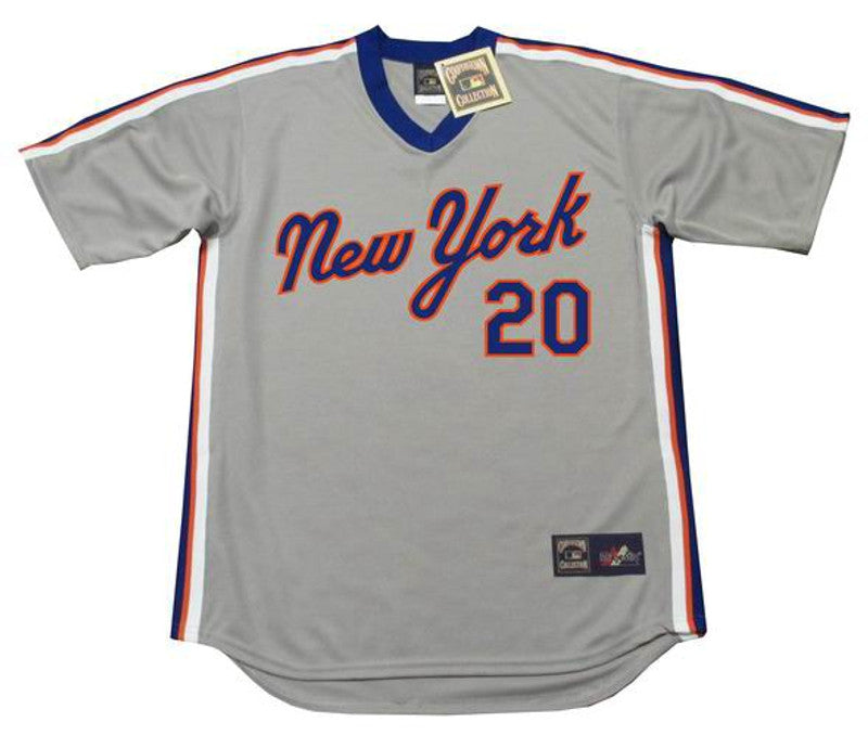 HJ NYM 1987 Cooperstown Away Baseball Stitched Jersey, Vintage Baseball Jersey, Retro Sewn Jersey