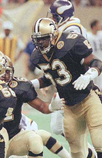 New Orleans Saints Vaughan Johnson NFL jersey front view