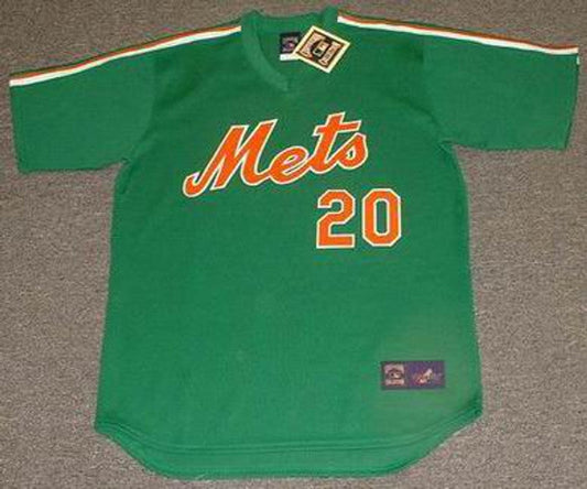 HJ NYM 1985 Cooperstown Throwback St. Pattys Day Baseball Stitched Jersey, Vintage Baseball Jersey, Retro Sewn Jersey