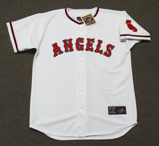 Jay Johnstone California Angels 1970 Cooperstown Home Baseball Stitched Jersey jersey front view