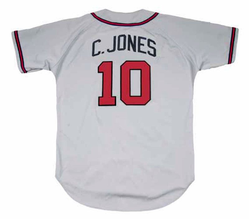 Atlanta Braves Chipper Jones MLB jersey front view