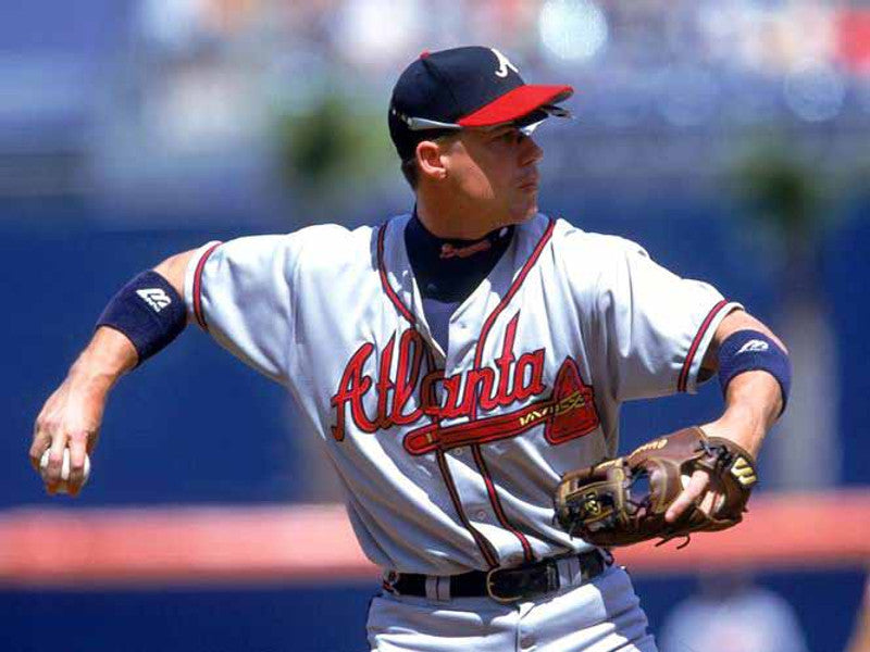 Atlanta Braves Chipper Jones MLB jersey front view