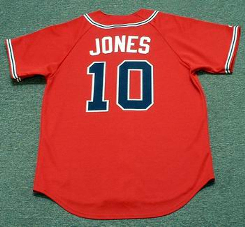 Atlanta Braves Chipper Jones MLB jersey front view