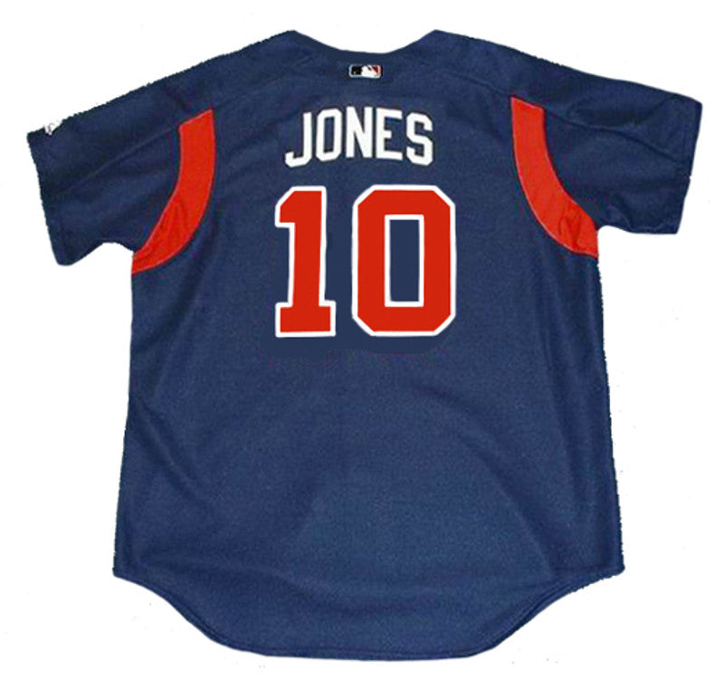 Atlanta Braves Chipper Jones MLB jersey front view