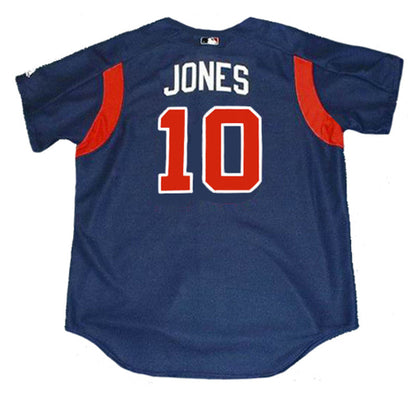 Atlanta Braves Chipper Jones MLB jersey front view