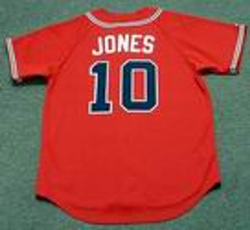 Atlanta Braves Chipper Jones MLB jersey front view
