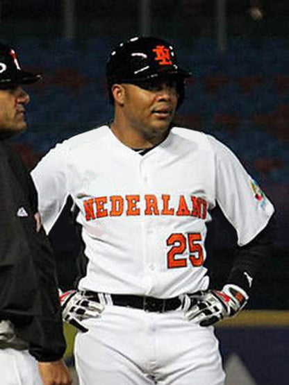 Andruw Jones 2006 Netherlands Wbc Throwback Baseball Jersey jersey front view