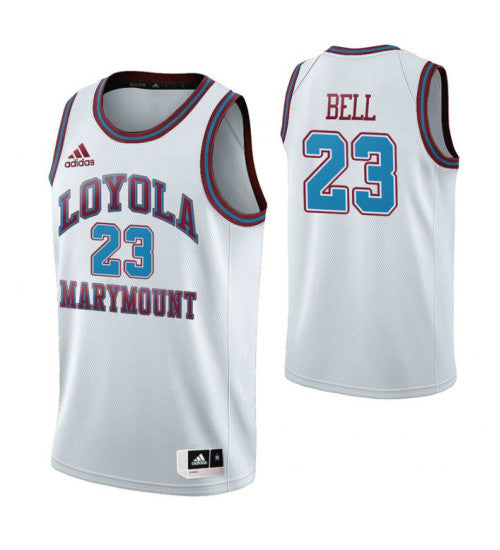 Loyola Marymount Lions 23 Jordan Bell White College Basketball Jersey stitched retro jersey