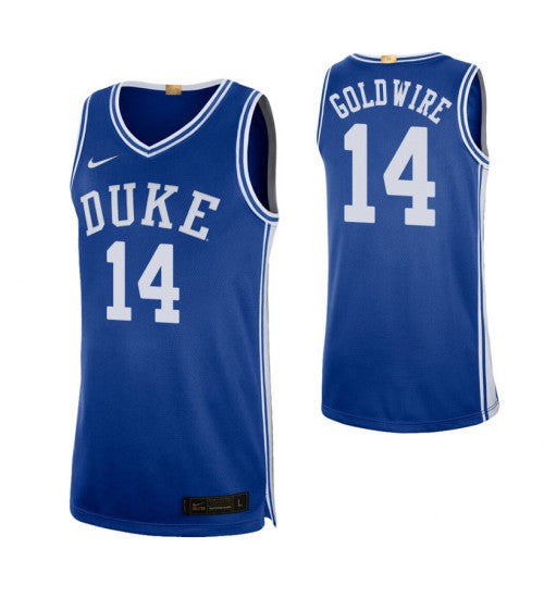 Duke Blue Devils 14 Jordan Goldwire Alumni Limited College Basketball Jersey Royal stitched retro jersey