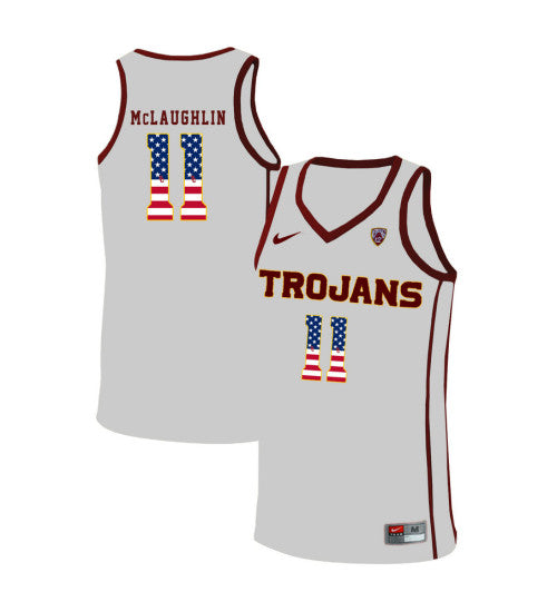 Usc Trojans 11 Jordan Mclaughlin College Basketball Jersey White 5175 | Stitched Jersey RTJS 6573
