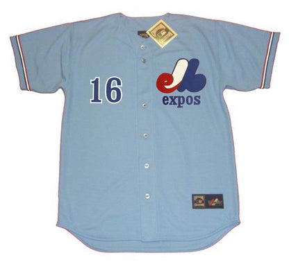 Montreal Expos Mike Jorgensen Cooperstown MLB jersey front view