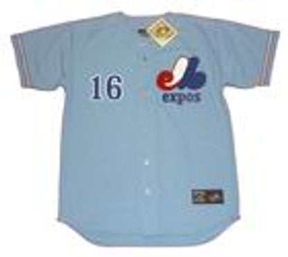 Montreal Expos Mike Jorgensen Cooperstown MLB jersey front view