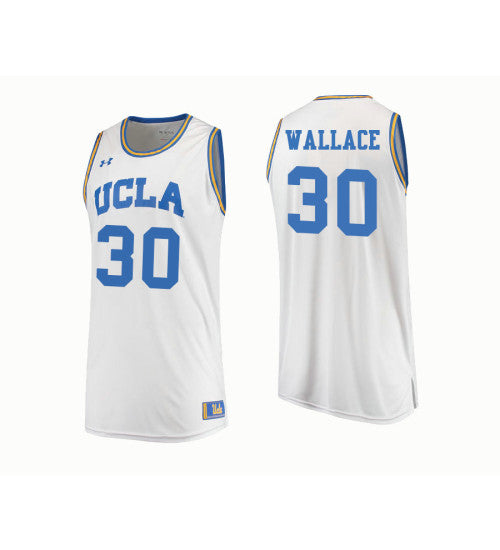 Ucla Bruins 30 Joseph Wallace College Basketball Jersey White | Stitched Jersey RTJS 6664