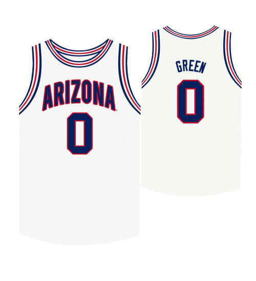 Arizona Wildcats Josh Green College Basketball Jersey White stitched basketball jersey for game day fanwear