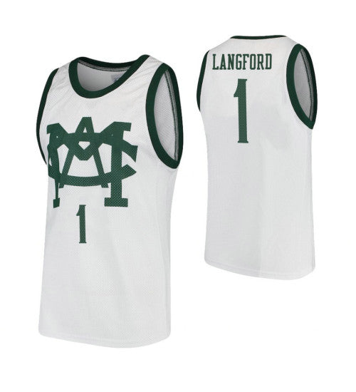 Michigan State Spartans 1 Josh Langford White College Basketball Jersey 2859 | Stitched Jersey RTJS 8889