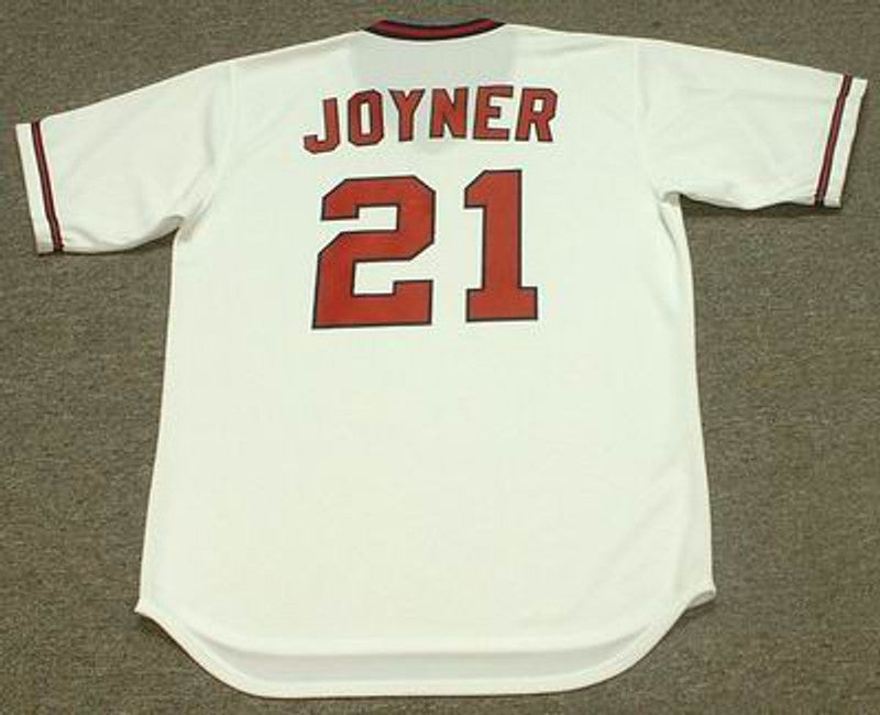 Wally Joyner California Angels 1986 Cooperstown Throwback Baseball Jersey jersey front view