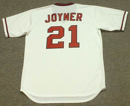 Wally Joyner California Angels 1986 Cooperstown Throwback Baseball Jersey jersey front view