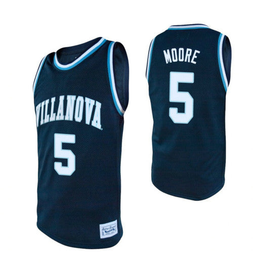 Villanova Wildcats 5 Justin Moore Navy College Basketball Jersey | Stitched Jersey RTJS 6272