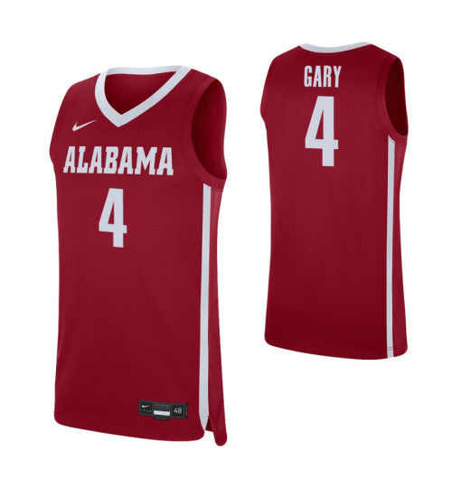 Alabama Crimson Tide Juwan Gary College Basketball Jersey Crimson stitched basketball jersey for game day fanwear