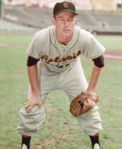 Detroit Tigers 1950s Cooperstown Name Number MLB jersey front view